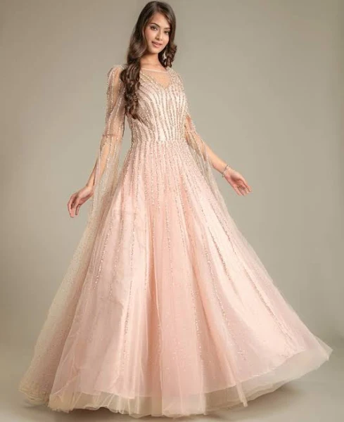 best long gown with modern design in valanchery
net gowns